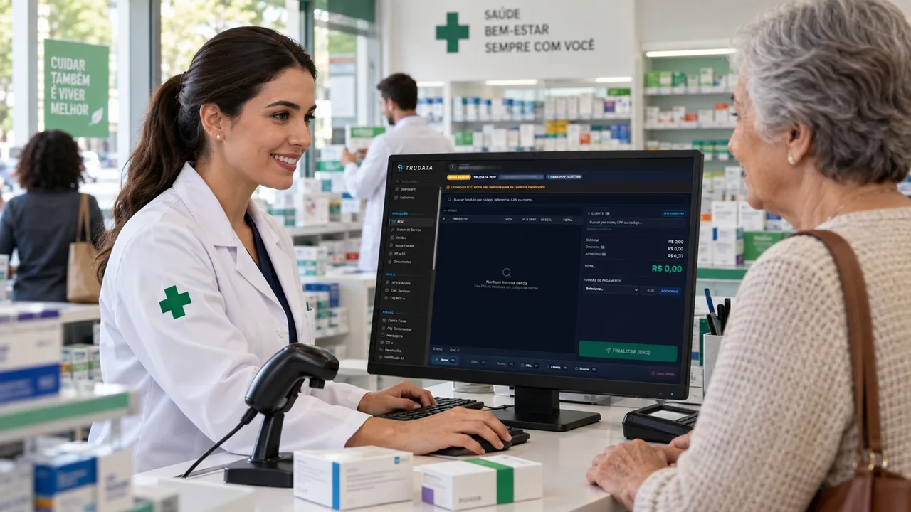 Farmácias & Drogarias — Trudata ERP